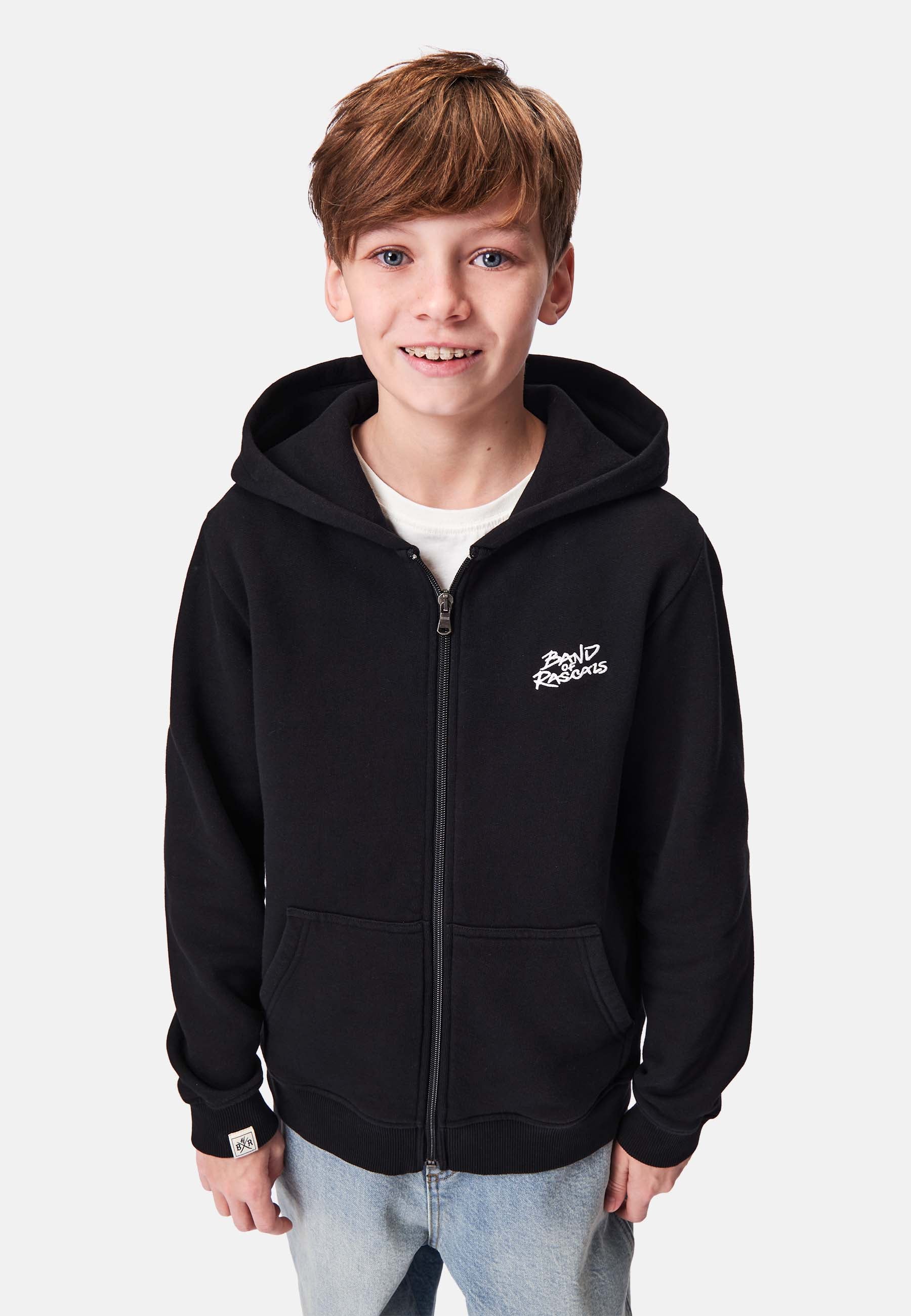 New School Zip Hooded